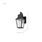 Nuvo Lawrence - 1 Light Small Wall Lantern - Matte Black with Clear Seeded Glass 60/8131 - alternate 5